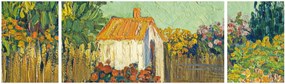 Obraz - Imitator of Vincent van Gogh, Landscape, reprodukcje (170x50 cm)