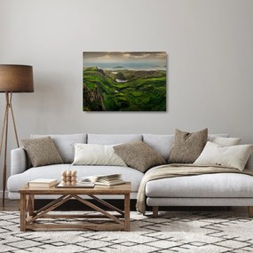 Obraz na szkle - Quiraing, Szkocja (70x50 cm)
