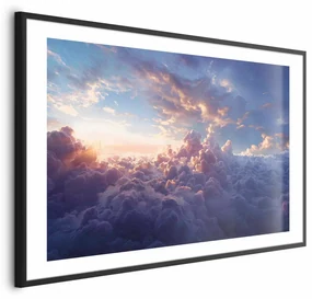 Plakat Słońce w ukryciu 30x21 cm z ramą czarną z marginesem ARTGEIST B