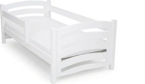 Łóżko dziecięce MELA 80 x 160 cm, białe Stelaż: Bez stelaża, Materac: Materac EASYSOFT 8 cm
