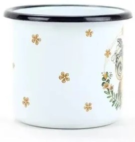 Belis Emaliowany kubek Sowa wianek, 7 cm, 0,25 l