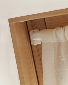 Zasłonka na okno dachowe kolor biały tkanina półprzezroczysta, strukturalna