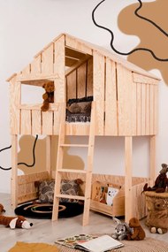 Łóżko piętrowe TED A 70x140 sosna ADEKO STOLARNIA