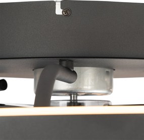 Wentylator sufitowy czarny z LED i pilotem - Maddy