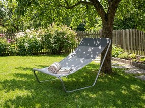 Składany leżak plażowy SAND, szare paski