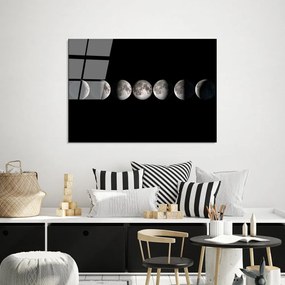 Szklany obraz 100x70 cm Moon Phases – Wallity