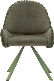 Zielone tapicerowane fotele jadalniane zestaw z podłokietnikami 2 szt. Stockholm – Mauro Ferretti