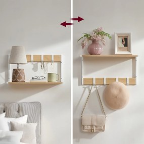 Zestaw półek ściennych E1083 WT, biały, 2 szt.