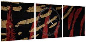Obraz abstrakcji (z zegarem) (90x30 cm)