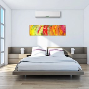 Obraz abstrakcji - malarstwo (170x50 cm)