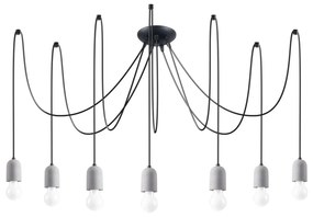 Żyrandol NESO 7 betonowy SOLLUX  LIGHTING