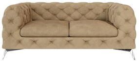 Jasnobrązowa aksamitna sofa 185 cm Chelsea – Ropez