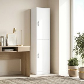 HOMCOM 180 cm wysoki regał na książki, nowoczesny pięciopoziomowy regał z regulowanymi półkami, wolnostojąca szafka do przechowywania, biały | Aosom PL