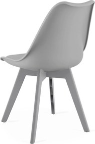 Krzesło MARK - szare / nogi szare