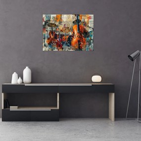 Obraz - Instrumenty muzyczne (70x50 cm)