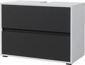 Szafka na wannę biały/antracyt 80.2x40.1x58.2 maltin