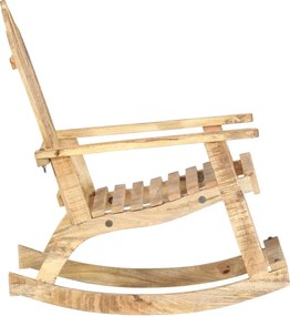 Drewniane bujane krzesło ogrodowe F4-G13