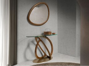 Organiczne lustro ścienne z orzecha włoskiego 3245 ANGEL CERDA