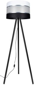 Lampa stojąca CORAL 1xE27/60W/230V wenge/czarny/biały/chrom