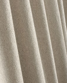 Zasłona na taśmie wave kolor beżowy tkanina strukturalna