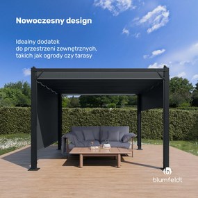 Blumfeldt Pantheon Cortina altana ogrodowa 3x3m