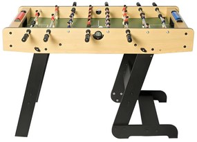 Składane stół do piłkarzyków kolor jasny naturalny z MDF - Dł.121 x Szer.61 x Wys.79 cm - HORTON