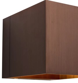 Nowoczesny Kinkiet / Lampa scienna w kolorze ciemnego brązu z LED i dotykowym ściemniaczem, akumulatorowy - Joris Nowoczesny Oswietlenie wewnetrzne