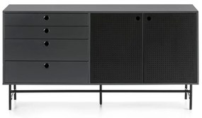 Czarno-niebieska komoda Teulat Punto, szer. 150 cm