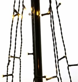 Świąteczna dekoracja - świetlna piramida,180 cm, ciepła biel