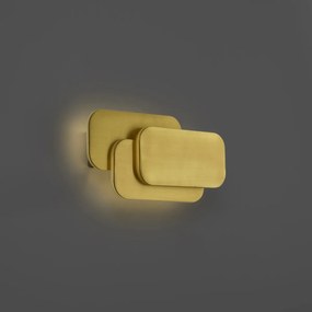 Nowoczesny kinkiet mosiężny z diodą LED z 3-stopniowym ściemnianiem - Dias