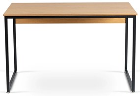 Biurko Loft do Gabinetu ROSS 120x60 cm Dąb Złoty/Czarny Nowoczesne