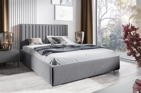 Łóżko tapicerowane z pojemnikiem na pościel Box Pv3