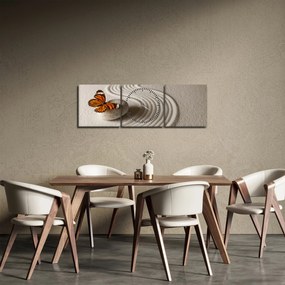 Obraz - Spokój ducha (z zegarem) (90x30 cm)
