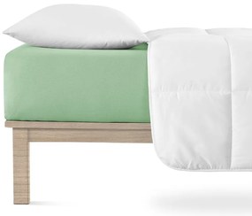 Zielone dżersejowe prześcieradło z gumką 140x200 cm Boxspring – Andrea Simone