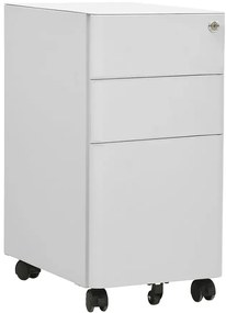 Jasnoszary kontenerek pod biurko na klucz 3x R0-B28