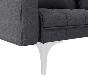 Rozkładana dwuosobowa ciemnoszara sofa - Distira 2D