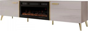 Szafka RTV z kominkiem Rostiw 2D EF
