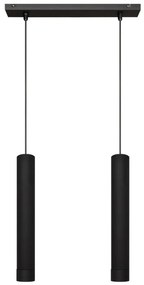 LED lampa wisząca TUBA 2xGU10/4,8W/230V czarna