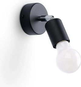 Kinkiet FORNES 1 czarny SOLLUX  LIGHTING