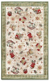 Zielony dywan z mieszanki bawełny ze świątecznym motywem 50x80 cm Toy's Delight Green Christmas – Villeroy&amp;Boch