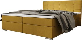 BEDANTE Łóżko kontynentalne ZILANO1 140x200 Cosmic 120 Żółty