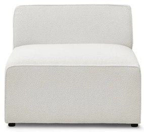 Biały moduł sofy z materiału bouclé (moduł środkowy) Megeve – Bobochic Paris