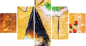 Obraz - Tańczące baletnice, obraz olejny (125x70 cm)