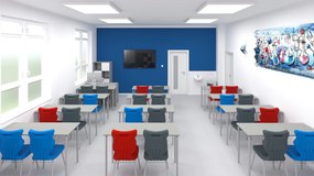 Krzesło szkolne do sali lekcyjnej Classic rozmiar 4-6