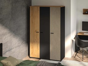 Szafa 120 cm z drążkami i półkami Colt 01 do pokoju młodzieżowego
