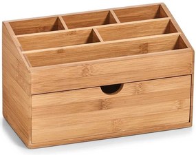 Organizer na kosmetyki, akcesoria biurowe - 7 przegródek, bambusowy, ZELLER