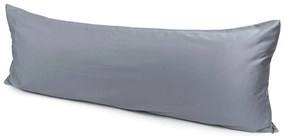 4Home poszewka na Poduszkę relaksacyjną Mąż zastępczy satyna szary, 50 x 150 cm