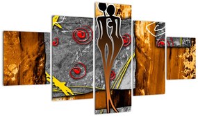 Obraz starożytnego obrazu (125x70 cm)