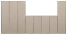 Kremowa szafa modułowa z litego drewna sosnowego 400x200 cm Daily – vtwonen