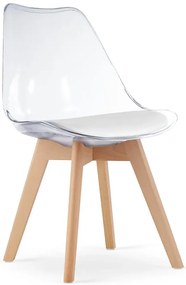 Przezroczyste krzesło minimalistyczne M5-F02